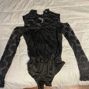 Black lace bodysuit